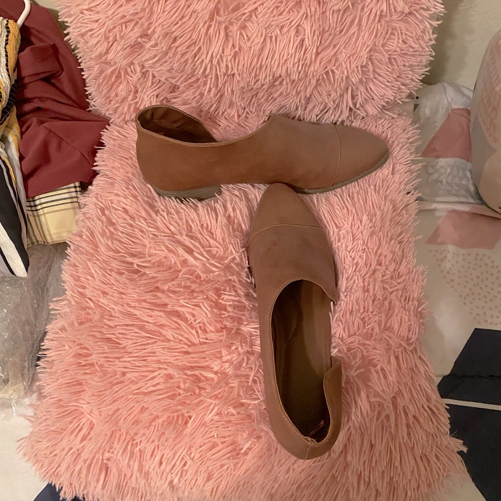 Brown slip-in dress shoes